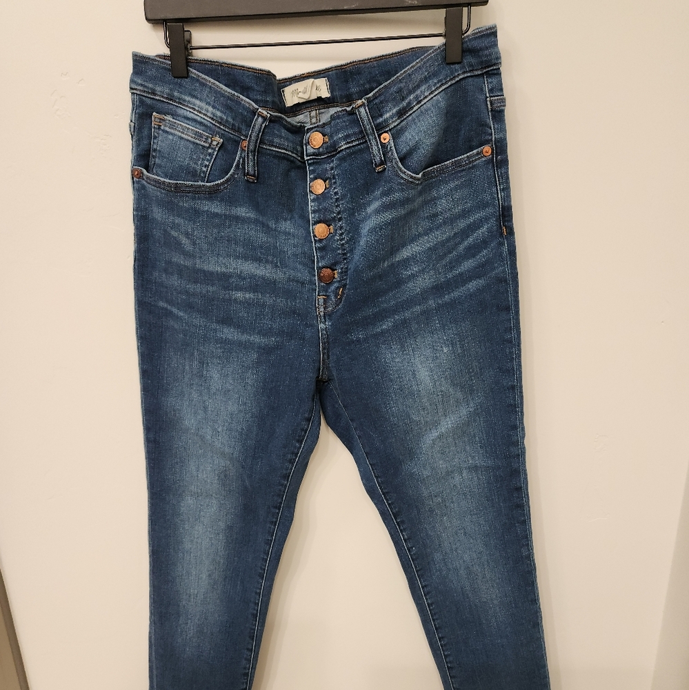 Madewell 9" Miderise Skinny Jeans Size 32
